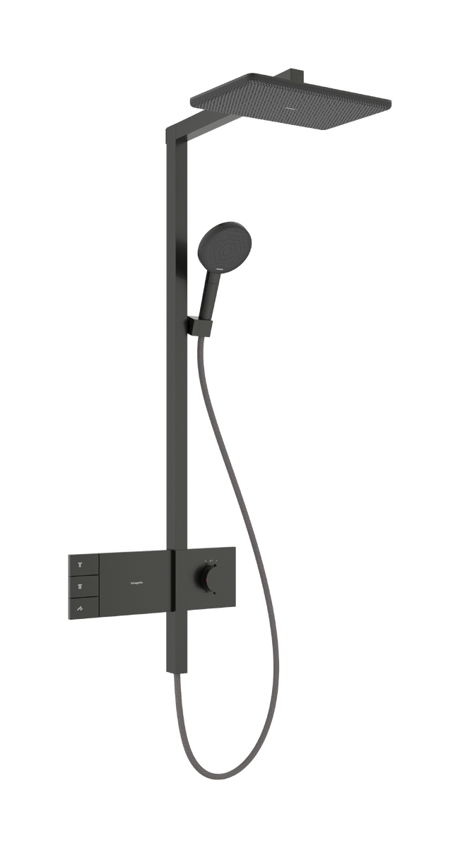 HANSGROHE Raindance Alive Q Showerpipe 210/340 2jet EcoSmart s termostatem ShowerSelect Comfort #24591340 - kartáčovaný černý chrom