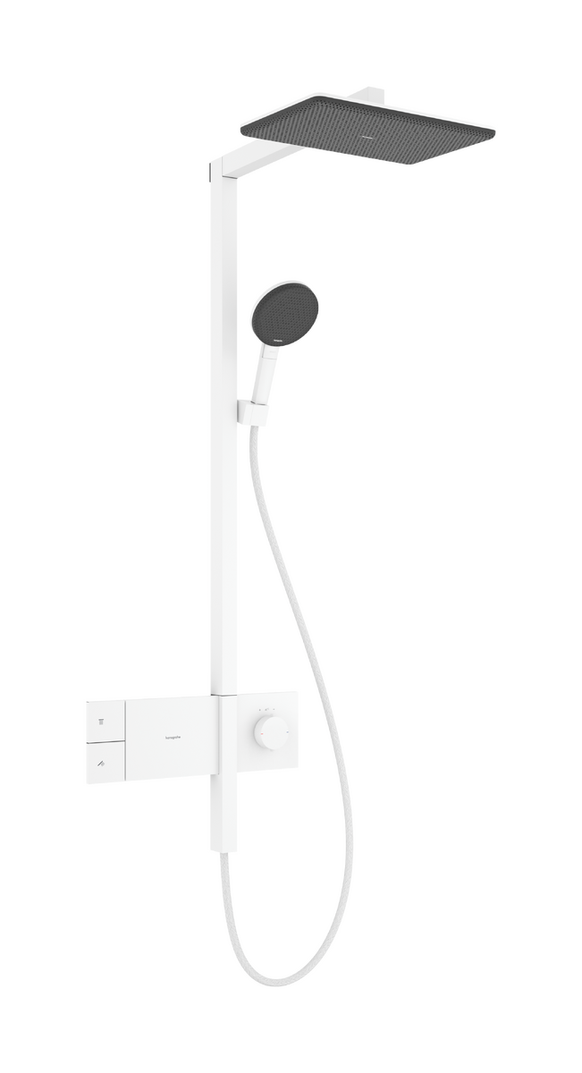 HANSGROHE Raindance Alive Q Showerpipe 210/340 1jet EcoSmart s termostatem ShowerSelect Comfort #24581700 - matná bílá