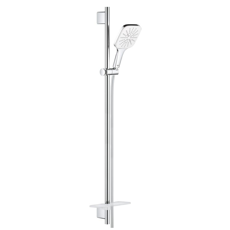 GROHE Rainshower SmartActive 130 Cube Sprchový set s tyčí, 3 proudy měsíční bílá #26587LS0