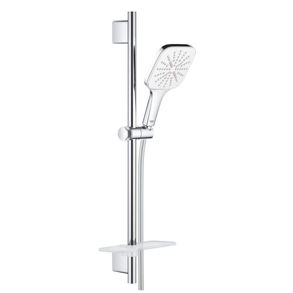 GROHE Rainshower SmartActive 130 Cube Sprchový set s tyčí, 3 proudy měsíční bílá #26584LS0