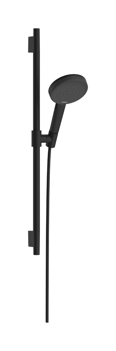 HANSGROHE Raindance Alive Select S Sprchová sada 125 3jet EcoSmart se sprchovou tyčí Unica S Puro 65 cm #24602670 - matná černá
