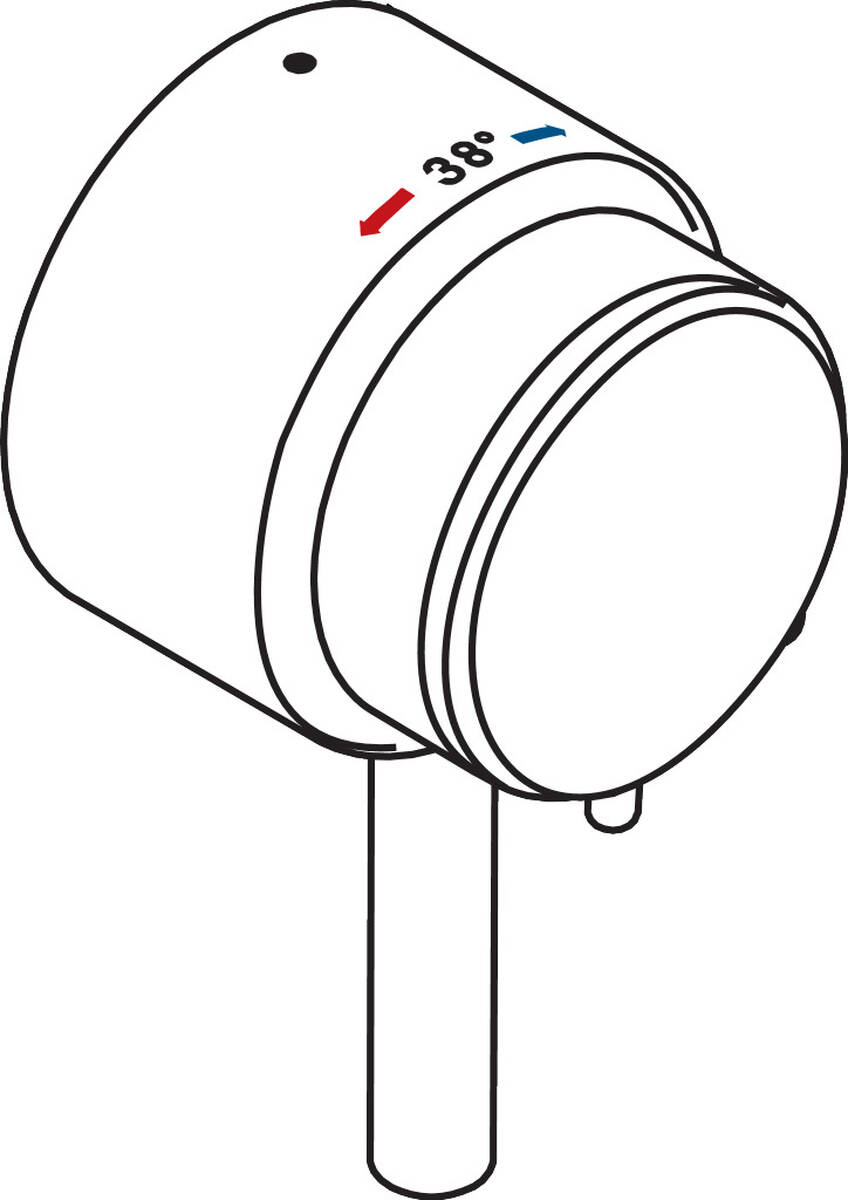 HANSGROHE Rukojeť triostatu #25971000 - Chrome