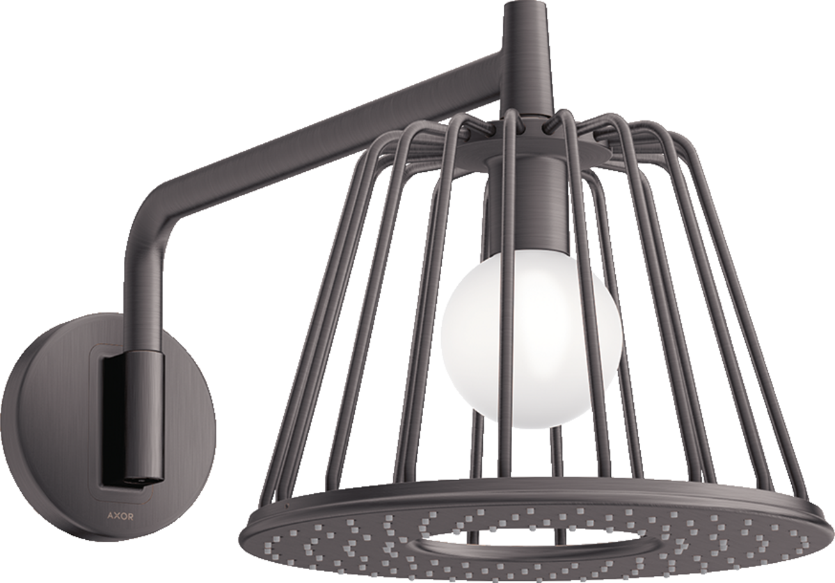 HANSGROHE AXOR LampShower/Nendo LampShower 275 1jet se sprchovým ramenem #26031340 - kartáčovaný černý chrom