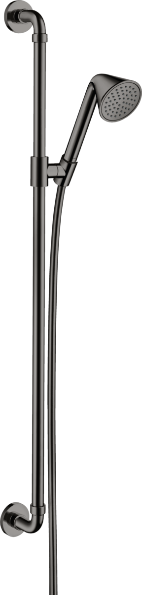 HANSGROHE AXOR Sprchy/přední sprchový set 0,90 m s ruční sprchou 85 1jet EcoSmart #26023330 - leštěný černý chrom