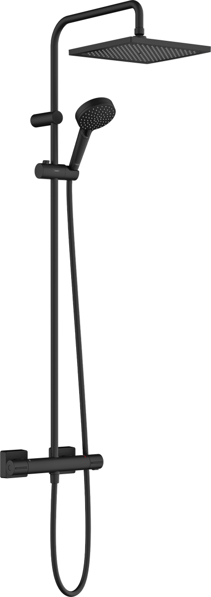 HANSGROHE Vernis Shape Showerpipe 240 1jet EcoSmart, s termostatem #26429670 - matná černá