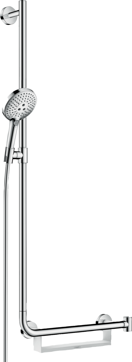 HANSGROHE Sprchový set Raindance Select S 120 3jet EcoSmart se sprchovou tyčí 110 cm vlevo #26325000