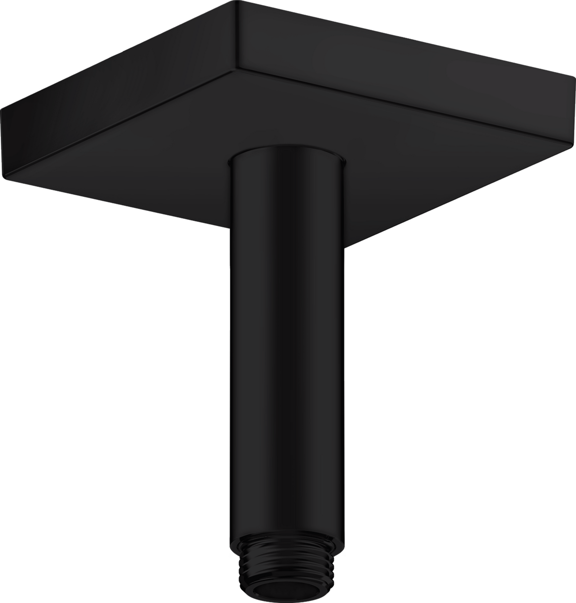 HANSGROHE AXOR ShowerSolutions Přívod od stropu 100 mm, hranatá verze #26437670 - matná černá