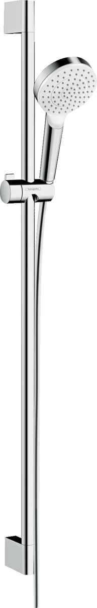 HANSGROHE Crometta sprchový set 100 1jet se sprchovou tyčí 90 cm #26537400 - Bílá/chrom