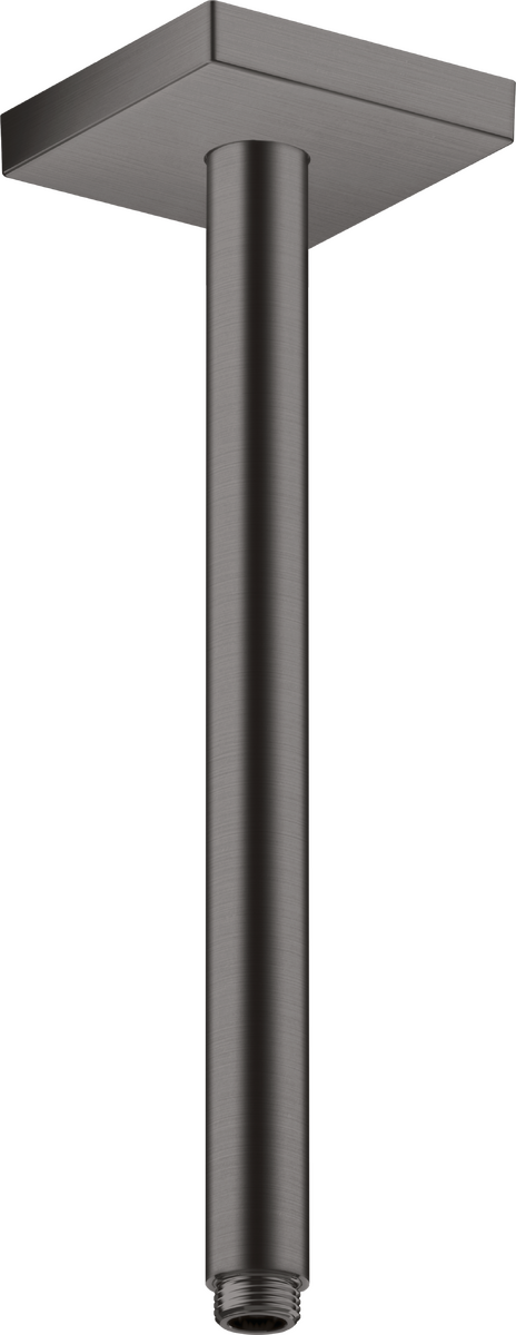 HANSGROHE AXOR ShowerSolutions Přívod od stropu 300 mm, hranatá verze #26438340 - kartáčovaný černý chrom