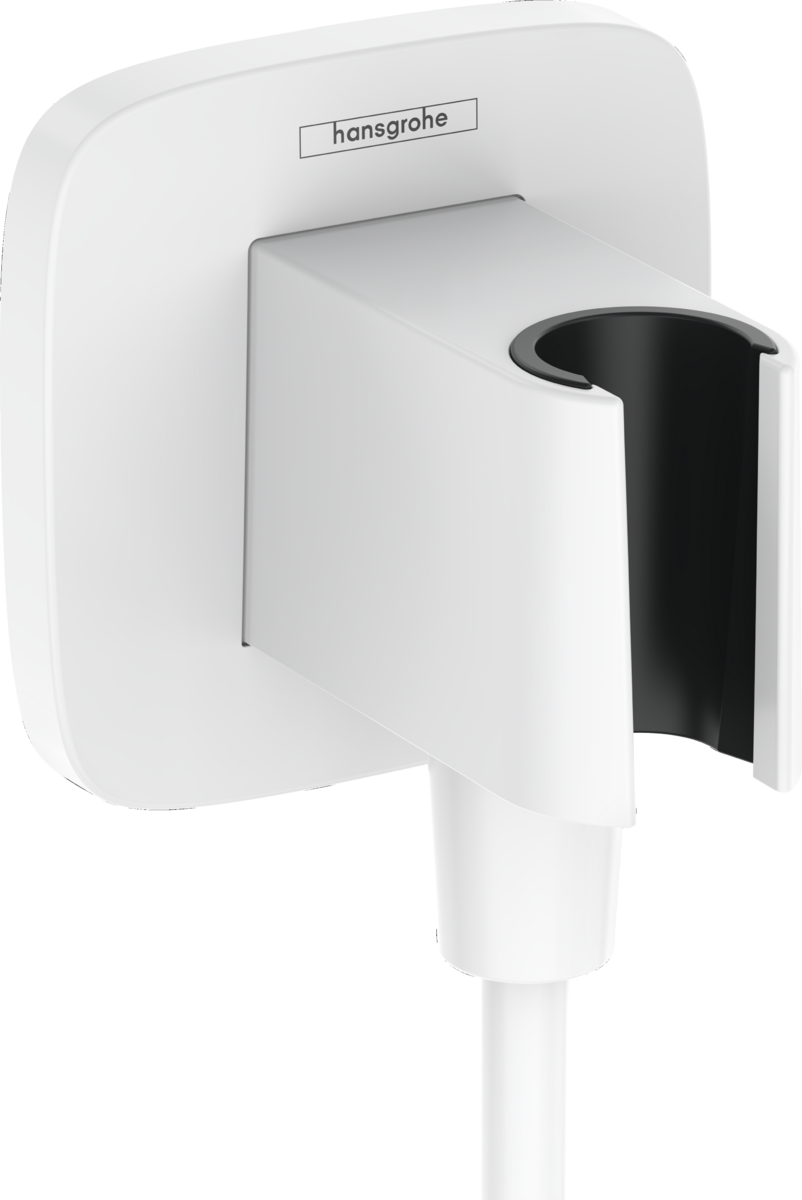HANSGROHE FixFit Q Přípojka hadice se sprchovým držákem #26887700 - matná bílá