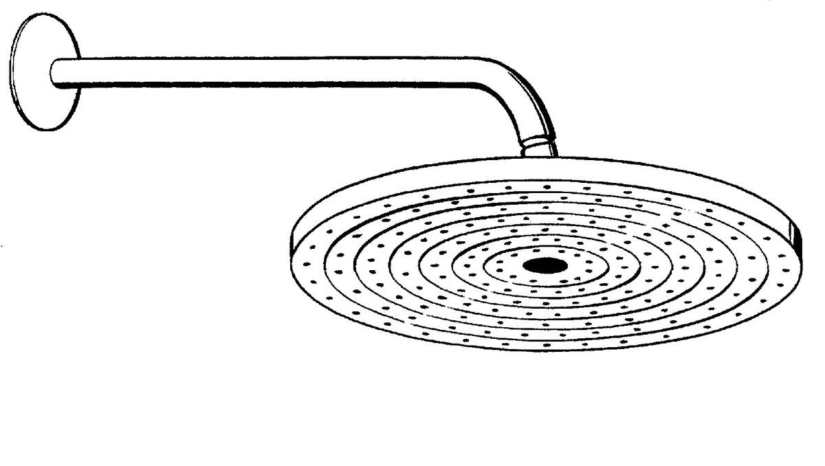 HANSGROHE Raindance S horní sprcha 240 1jet se sprchovým ramenem #27474810 - Satinox