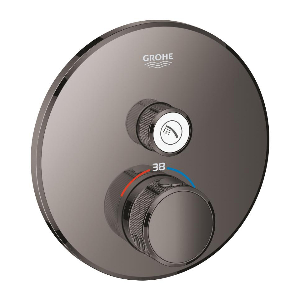 GROHE Grohtherm SmartControl Termostat pro podomítkovou instalaci s jedním ventilem Hard Graphite #29118A00
