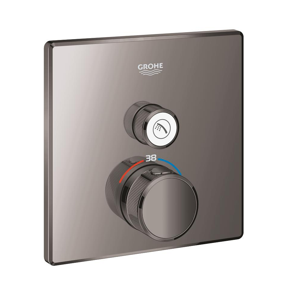 GROHE Grohtherm SmartControl Termostat pro podomítkovou instalaci s jedním ventilem Hard Graphite #29123A00