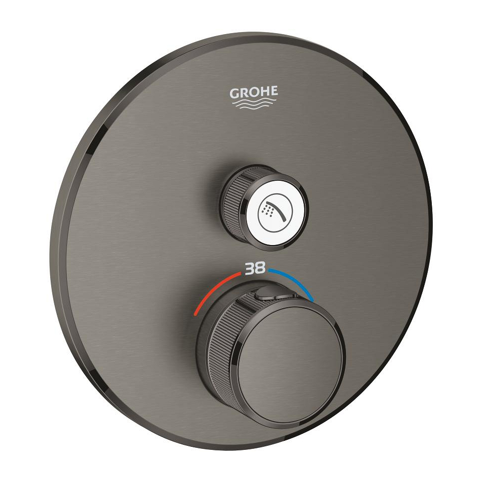 GROHE Grohtherm SmartControl Termostat pro podomítkovou instalaci s jedním ventilem kartáčovaný Hard Graphite #29118AL0