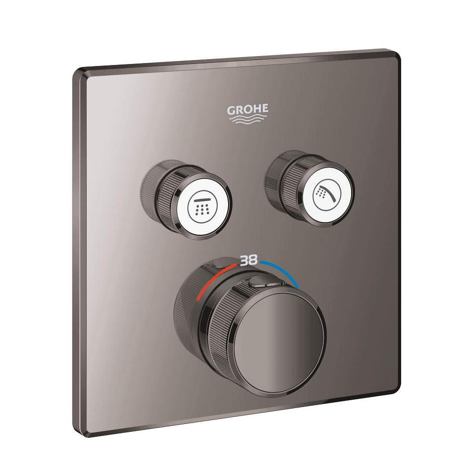 GROHE Grohtherm SmartControl Termostat pro podomítkovou instalaci s 2 ventily Hard Graphite #29124A00