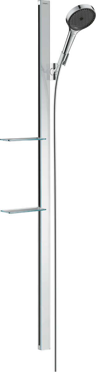 HANSGROHE Rainfinity Sprchová sada 130 3jet s tyčí 150 cm a poličkou na mýdlo #27673000 - chrom