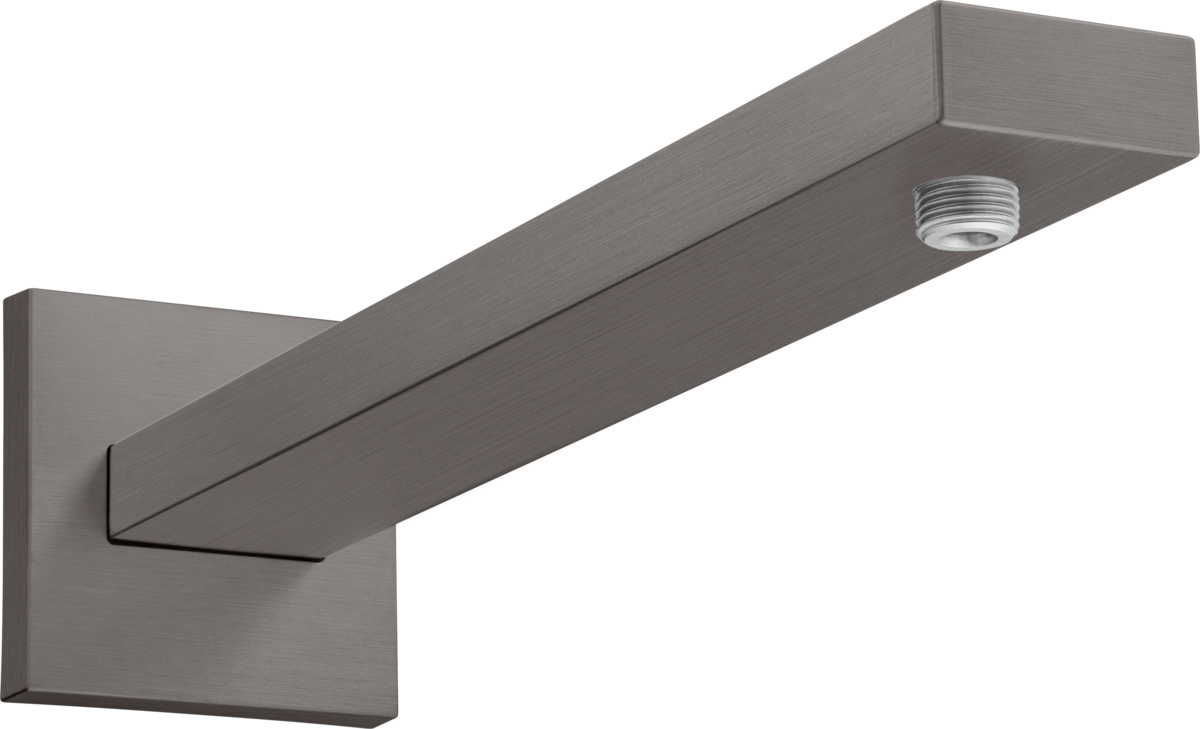 HANSGROHE Sprchové rameno E 39 cm, hranatá verze #27694340 - kartáčovaný černý chrom