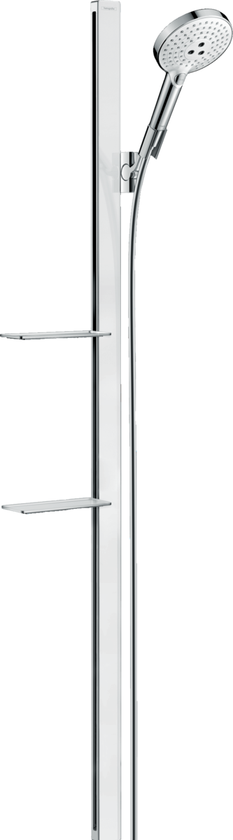HANSGROHE Raindance Select S sprchový set 120 3jet EcoSmart se sprchovou tyčí 150 cm a poličkami #27647400