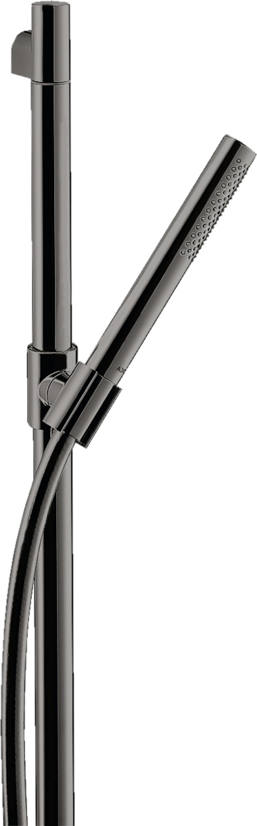 HANSGROHE Sprchový set AXOR Starck 0,90 m s tyčovou ruční sprchou 1jet EcoSmart #27983330 - Leštěný černý chrom