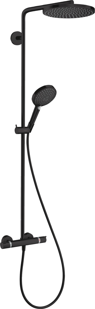 HANSGROHE Raindance S Showerpipe 240 1jet PowderRain EcoSmart s termostatem #28823670 - matná černá