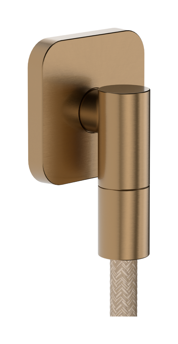 HANSGROHE FixFit Fine Q Přípojka hadice se zpětným ventilem #28884140 - kartáčovaný bronz