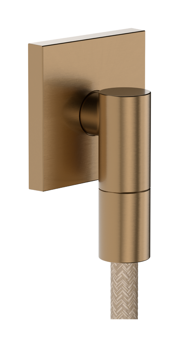 HANSGROHE FixFit Fine E Přípojka hadice se zpětným ventilem #28883140 - kartáčovaný bronz