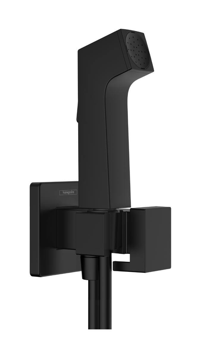 HANSGROHE Bidette ruční sprcha 1jet E EcoSmart na studenou vodu s držákem sprchy a sprchovou hadicí 125 cm #29231670 - matná černá