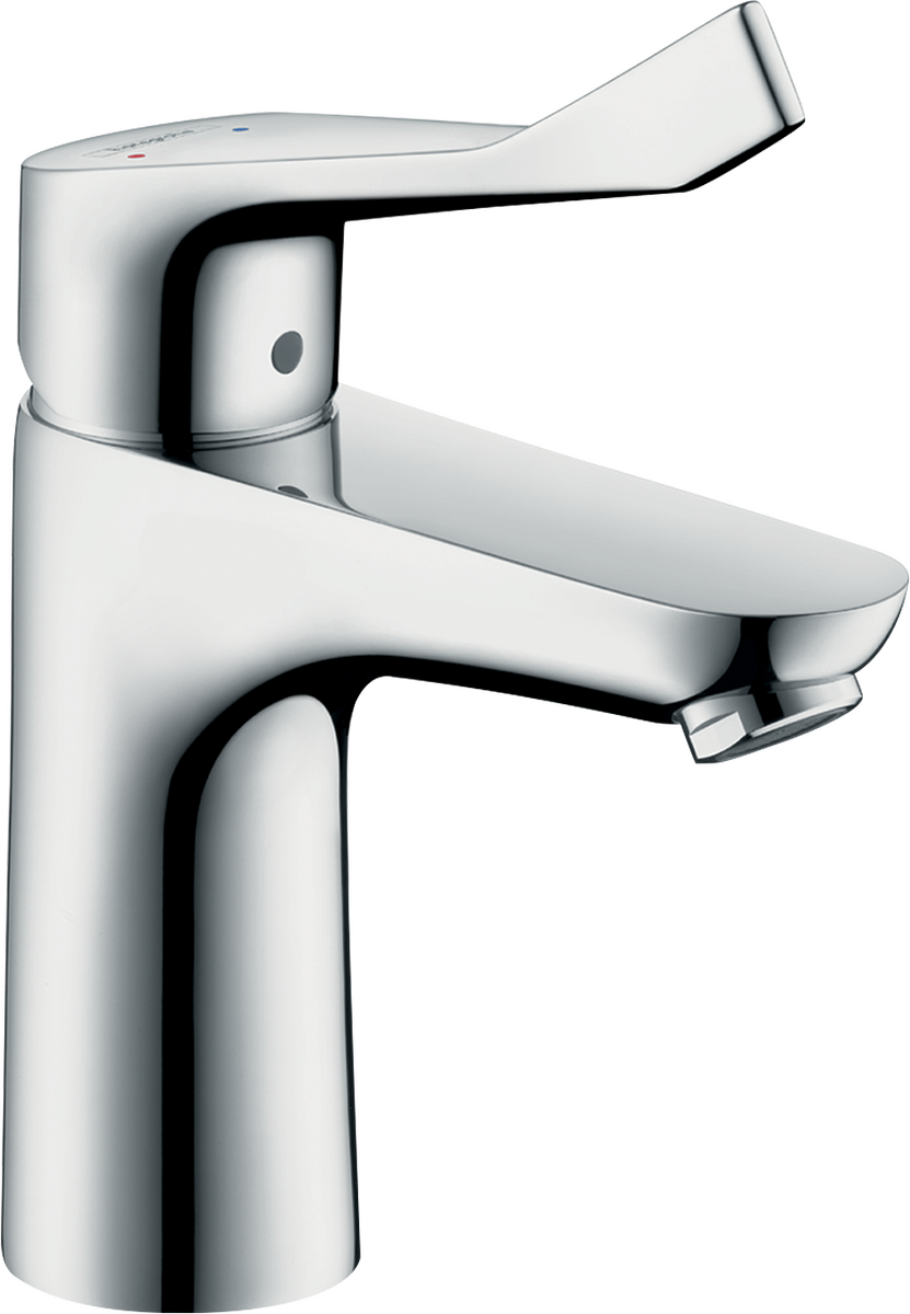 HANSGROHE Focus Páková umyvadlová baterie 100 s prodlouženou rukojetí, bez odtokové soupravy #31915000 - chrom