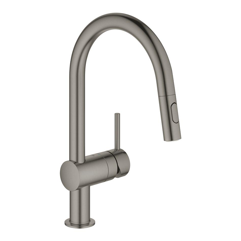 GROHE Minta Páková dřezová baterie kartáčovaný Hard Graphite #32321AL2