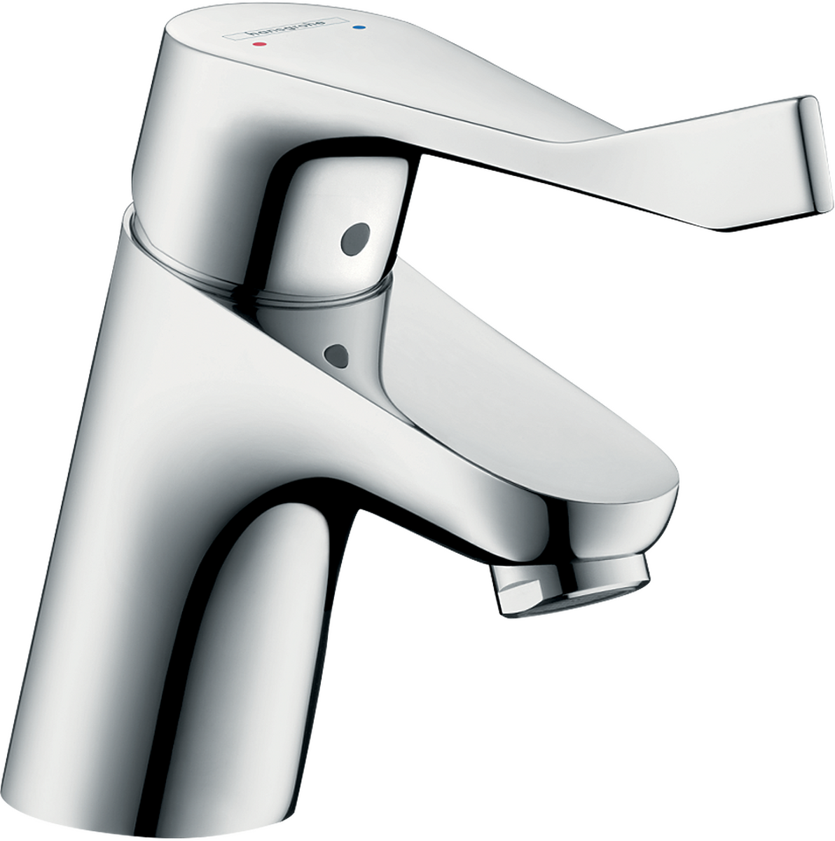HANSGROHE Focus Páková umyvadlová baterie 70 s prodlouženou rukojetí, bez odtokové soupravy #31914000 - chrom