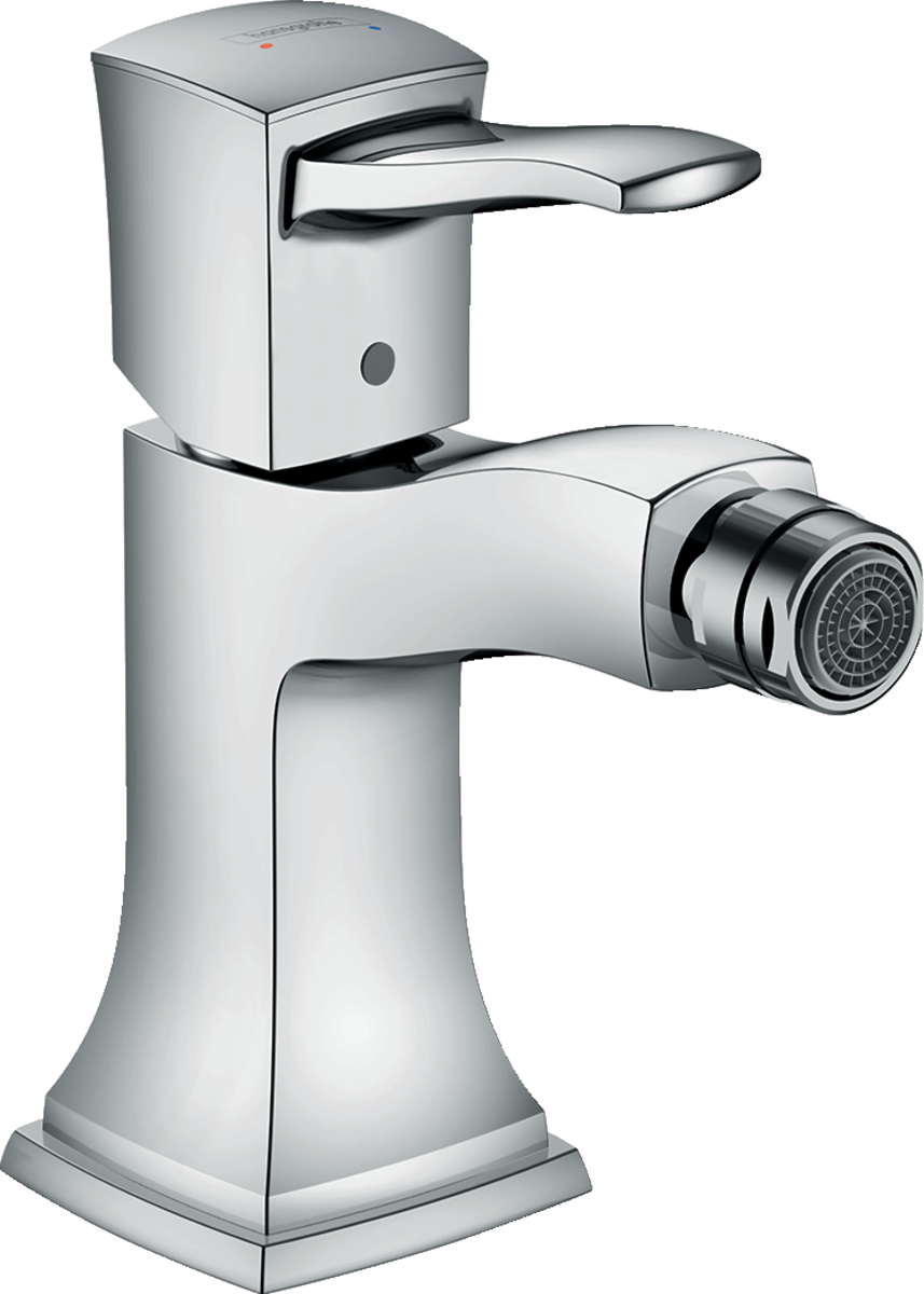 HANSGROHE Jednopáková bidetová baterie Metropol Classic s pákovou rukojetí a výsuvným odpadem #31320000