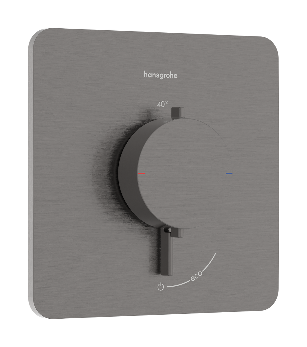 HANSGROHE Ecostat Comfort Q Termostat pod omítku pro 1 spotřebič #33712340 - kartáčovaný černý chrom