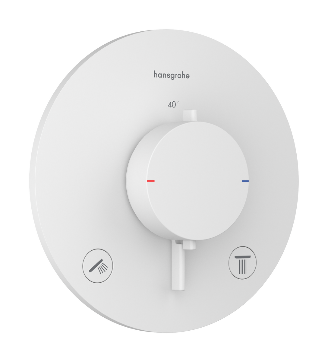 HANSGROHE Ecostat Comfort S Termostat pod omítku pro 2 spotřebiče #33715700 - matná bílá