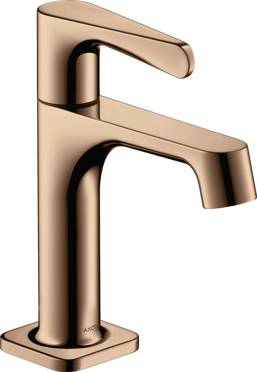HANSGROHE Sloupová vodovodní baterie AXOR Citterio M 90 bez výsuvného odpadu #34130300 - leštěné červené zlato
