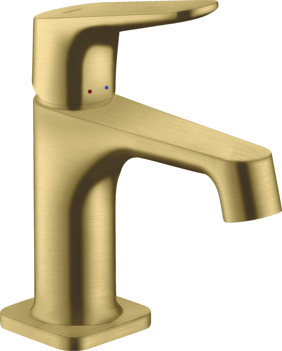 HANSGROHE AXOR Citterio M jednopáková umyvadlová baterie 70 pro umyvadlo s výsuvným odpadem #34016950 - kartáčovaná mosaz