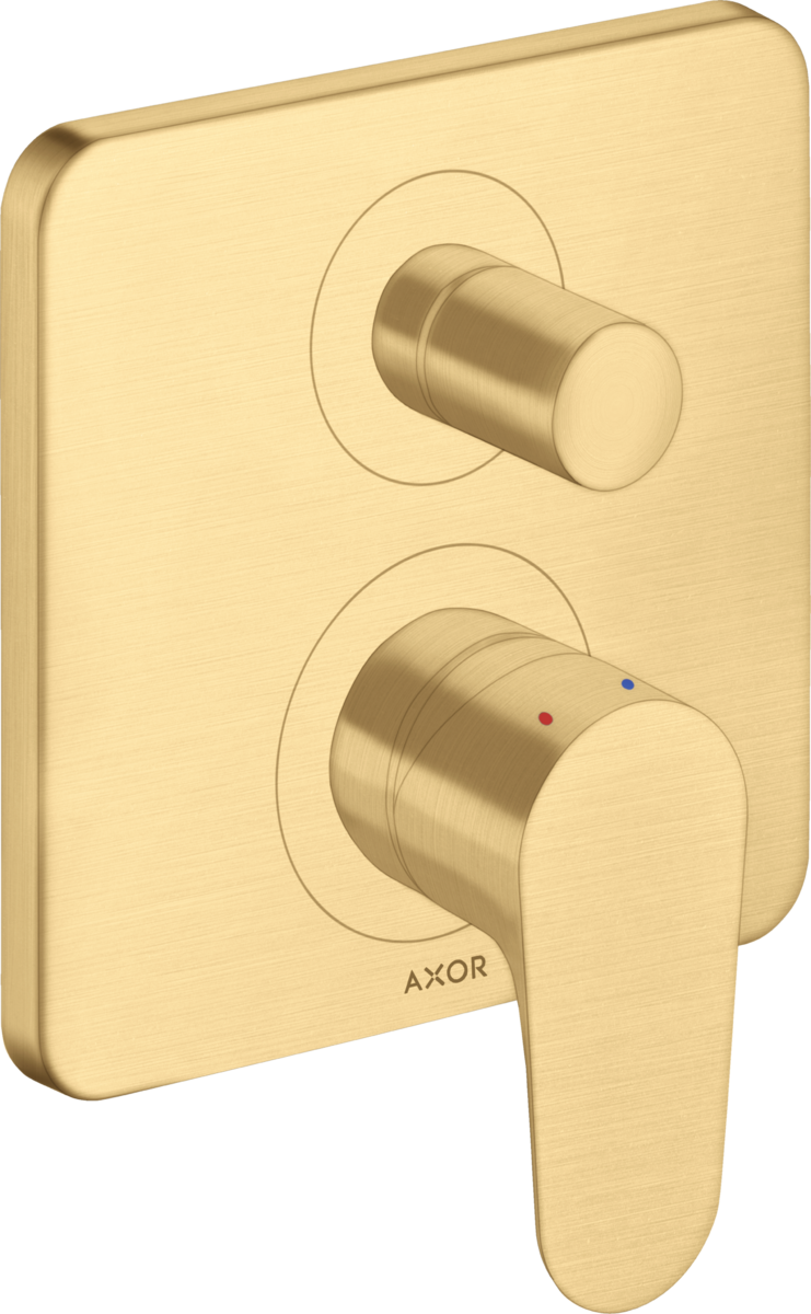 HANSGROHE Podomítková jednopáková vanová baterie AXOR Citterio M s integrovanou bezpečnostní kombinací podle normy EN1717 #34427250 - Brushed Gold Optic