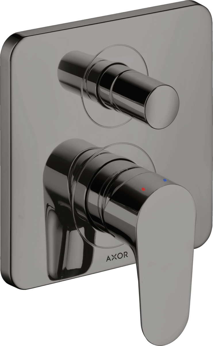 HANSGROHE AXOR Citterio M podomítková jednopáková vanová baterie s integrovanou bezpečnostní kombinací v souladu s normou EN1717 #34427330 - leštěný černý chrom