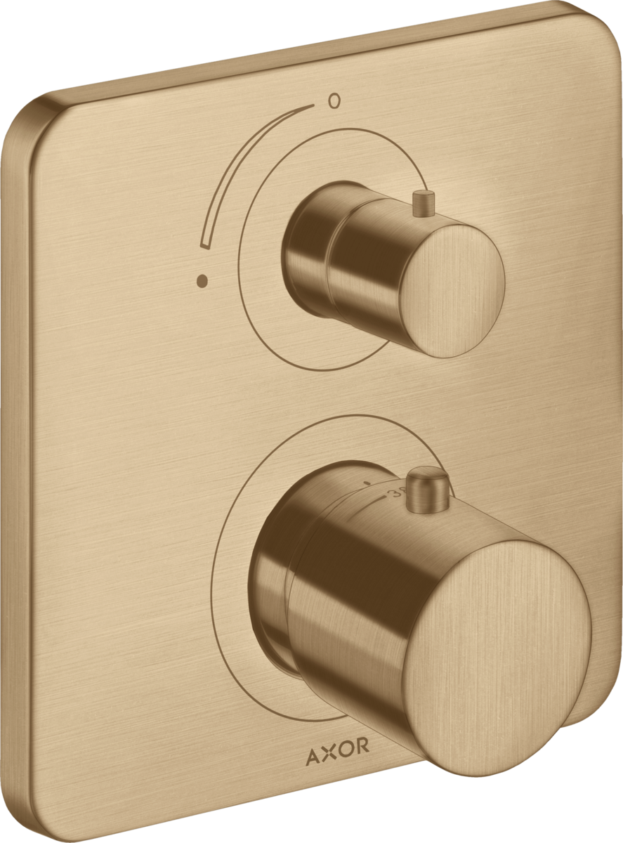 HANSGROHE AXOR Citterio M skrytý termostat s uzavíracím ventilem #34705140 - kartáčovaný bronz