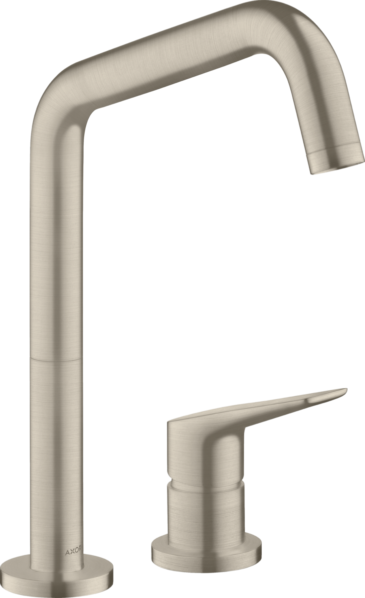 HANSGROHE AXOR Citterio M 2otvorová jednopáková kuchyňská baterie 240 s otočnou výpustí #34820820 - kartáčovaný nikl
