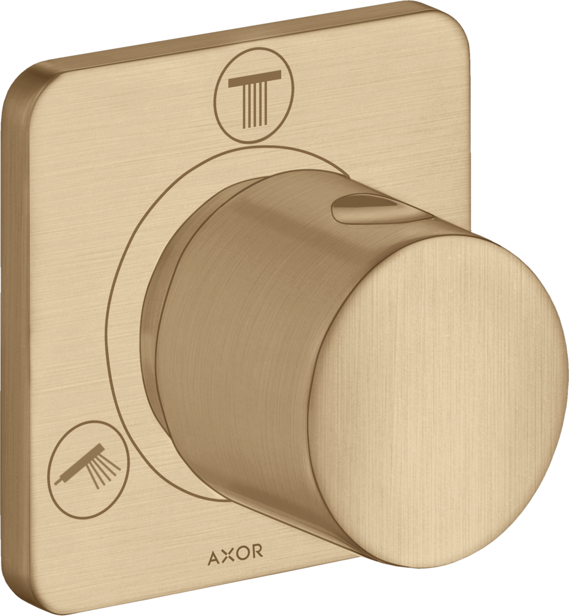 HANSGROHE AXOR Citterio M odpadní a přepouštěcí ventil Trio/ Quattro skrytý #34920140 - kartáčovaný bronz