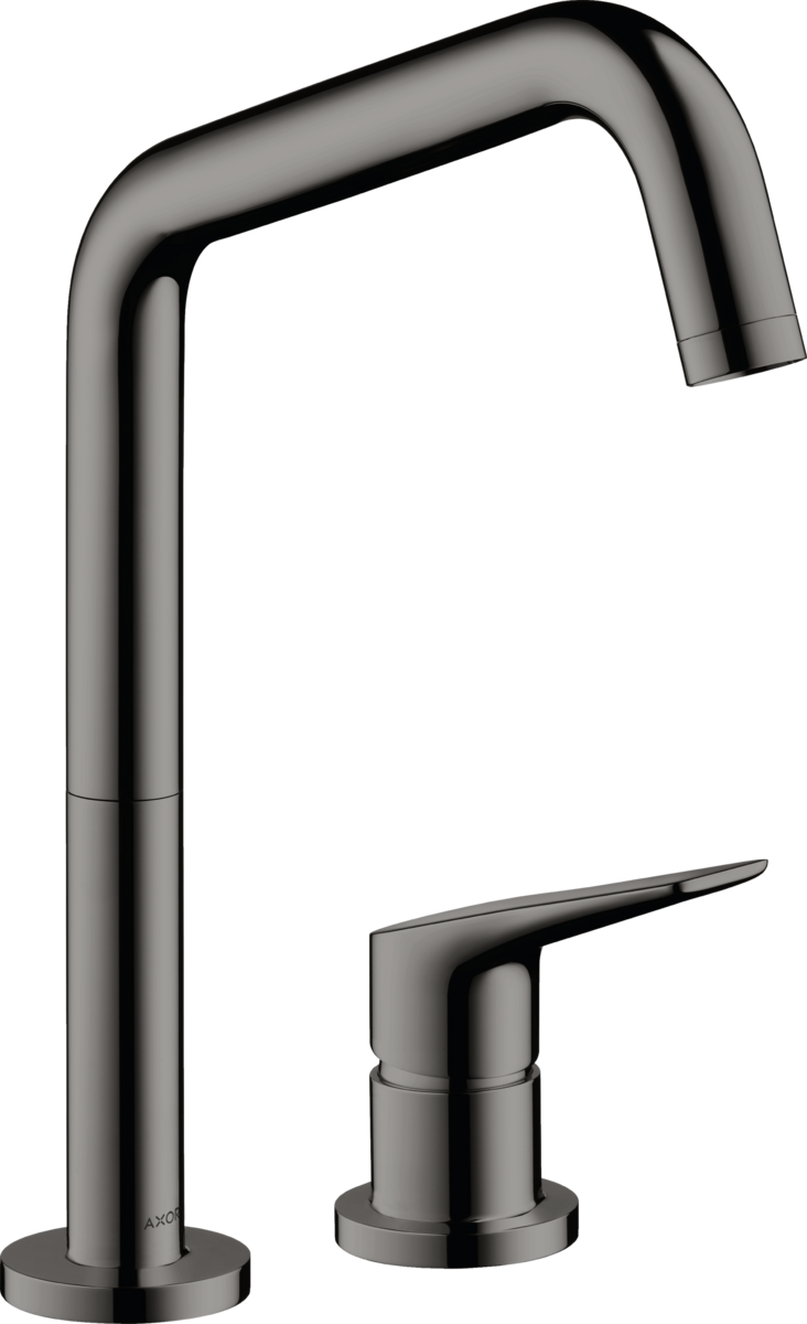 HANSGROHE AXOR Citterio M 2otvorová jednopáková kuchyňská baterie 240 s otočnou výpustí #34820330 - leštěný černý chrom