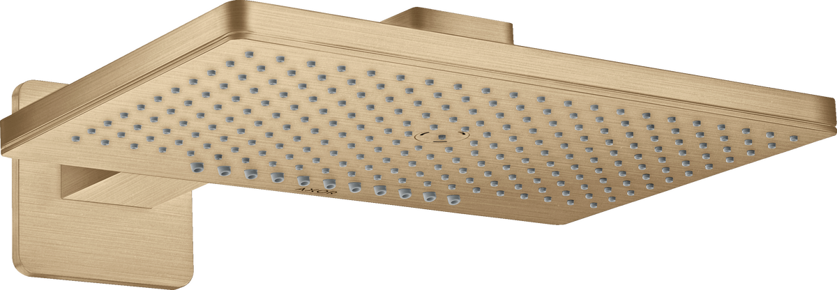 HANSGROHE Sprchová hlavice AXOR ShowerSolutions 460/300 2jet se sprchovým ramenem a softsquare rozetou #35275140 - Brushed Bronze