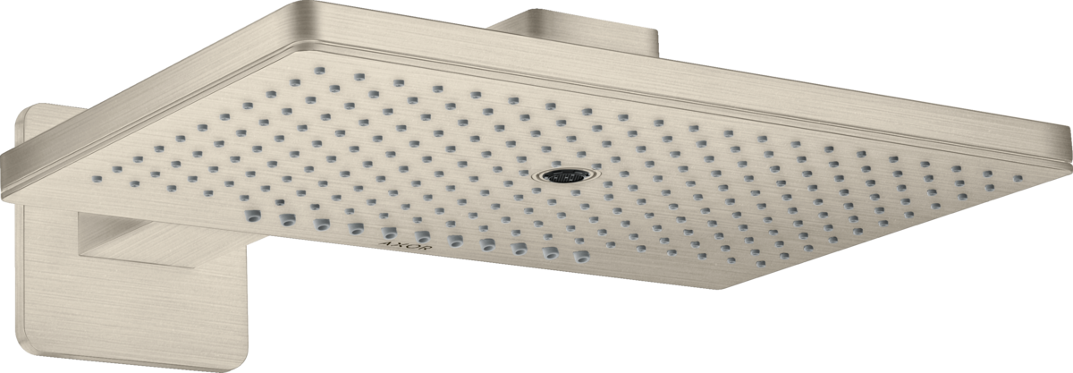 HANSGROHE Sprchová hlavice AXOR ShowerSolutions 460/300 3jet se sprchovým ramenem a softsquare rozetou #35276820 - kartáčovaný nikl