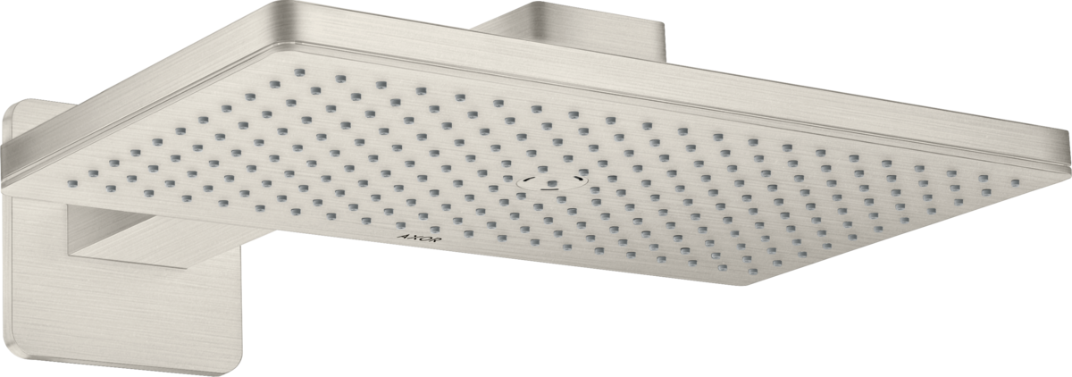 HANSGROHE AXOR ShowerSolutions horní sprcha 460/300 1jet se sprchovým ramenem a softsquare rozetou #35274800 - nerezová ocel Optic