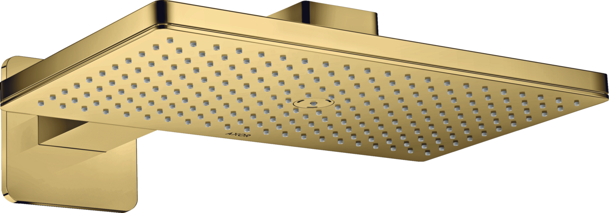 HANSGROHE Sprchová hlavice AXOR ShowerSolutions 460/300 1jet se sprchovým ramenem a softsquare rozetou #35274990 - Polished Gold Optic