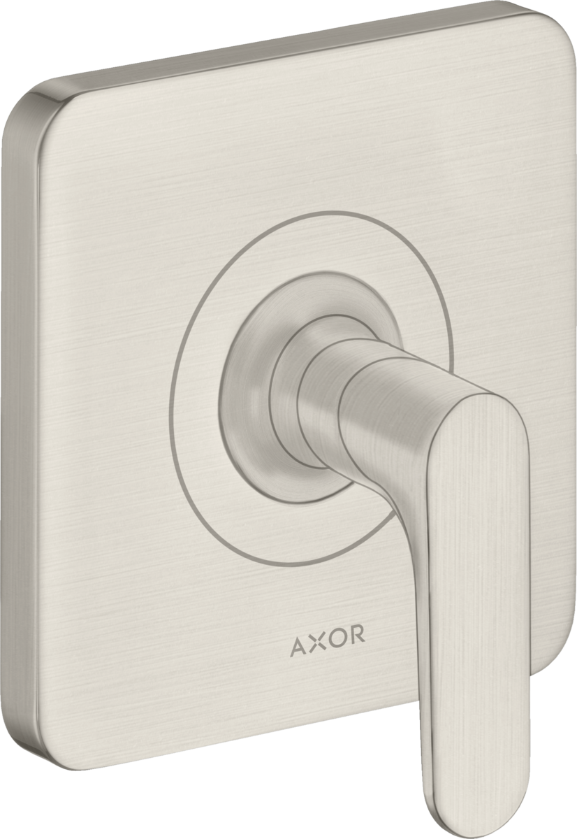 HANSGROHE AXOR Citterio M skrytý uzavírací ventil s pákovou rukojetí #34960800 - nerezová ocel Optic