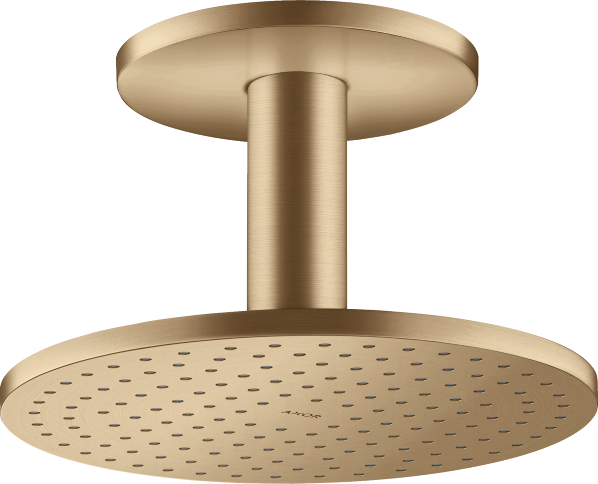 HANSGROHE Sprchová hlavice AXOR ShowerSolutions 250 2jet se stropním připojením #35297140 - Brushed Bronze