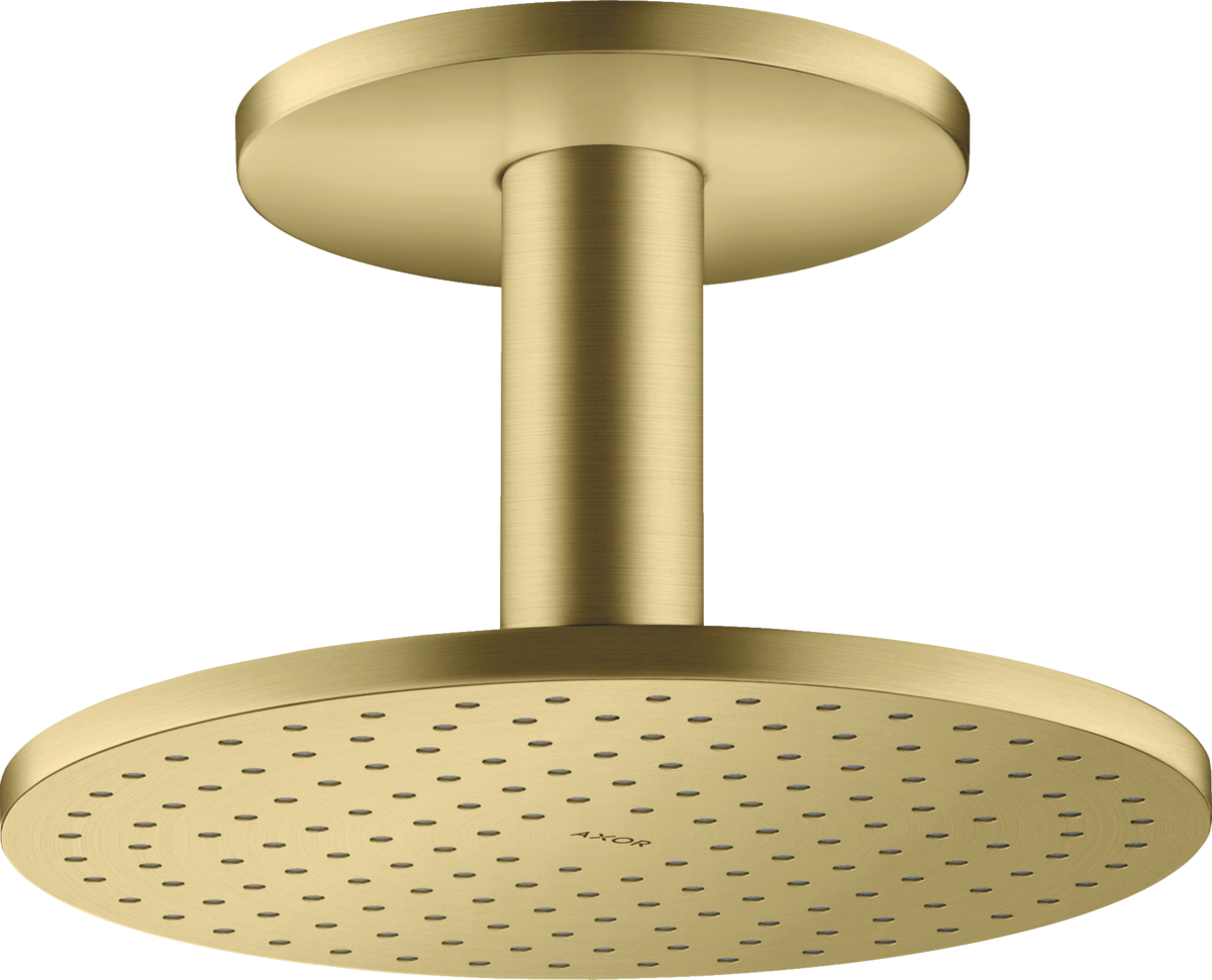 HANSGROHE Sprchová hlavice AXOR ShowerSolutions 250 2jet se stropním připojením #35297950 - Brushed Brass