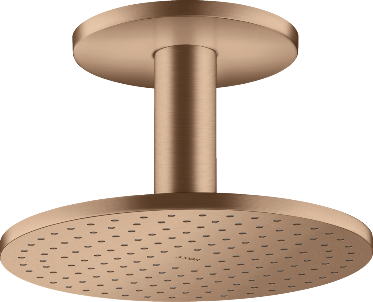 HANSGROHE Sprchová hlavice AXOR ShowerSolutions 250 1jet se stropním připojením #35286310 - Brushed Red Gold