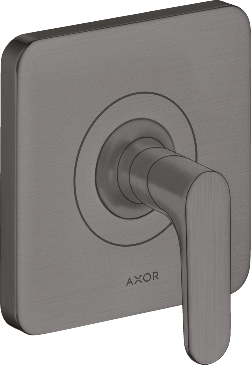 HANSGROHE AXOR Citterio M skrytý uzavírací ventil s pákovou rukojetí #34960340 - kartáčovaný černý chrom